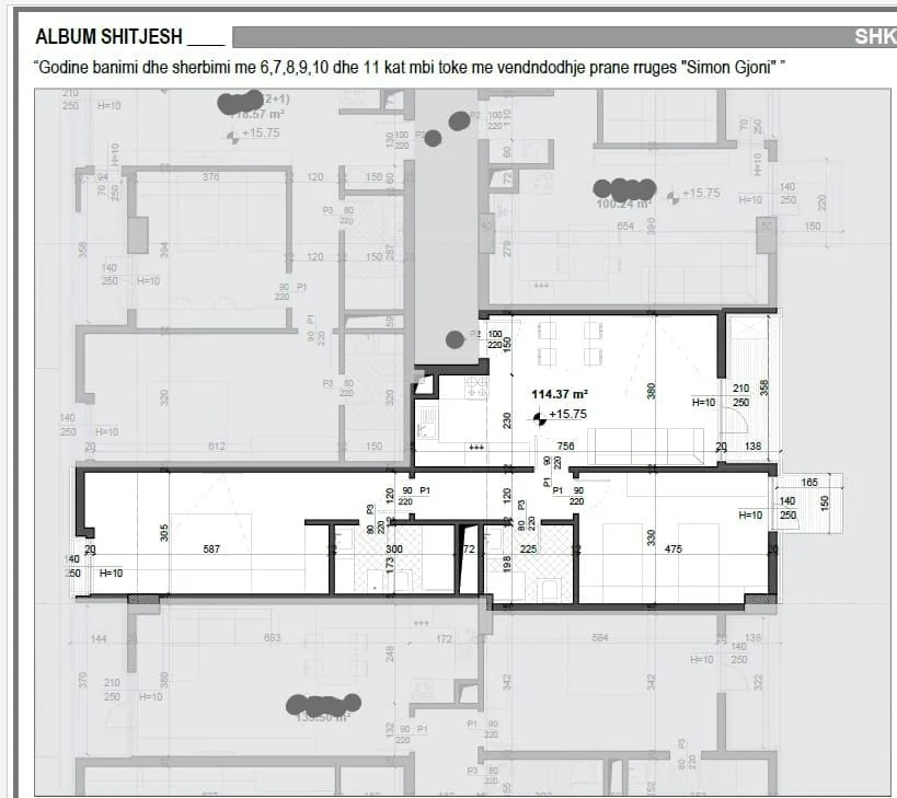 SHITET : 2+1+2wc📍Ish Fusha e Aviacionit (Mei's Residence) - 173,800€ - S.115m² || Punime te nje cilesie maksimale🔥1520€/m²🔥