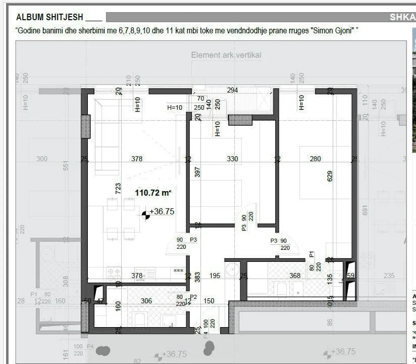 SHITET : 2+1📍Ish Fusha e Aviacionit (Mei's Residence) - 168,300€ - S.111m² - Faze Tulle ( E Banushme ne 2026)🔥1520€/m²🔥