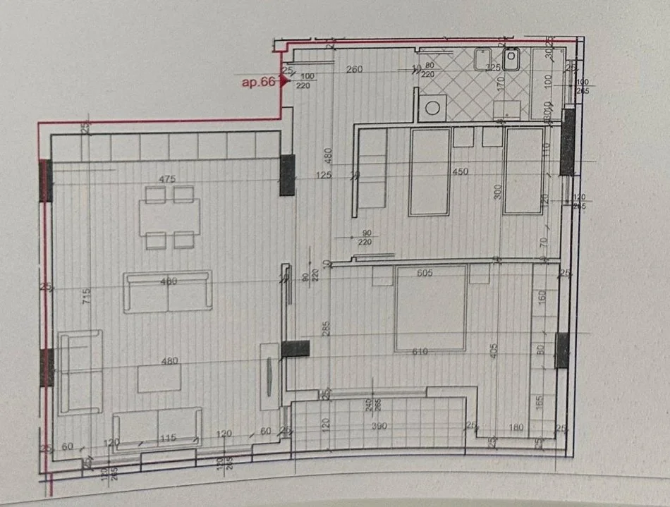 Tirane, shitet apartament 2+1 Kati 7, 116 m² 230.000 € (Rruga Don Bosko)