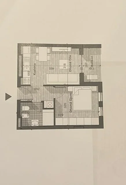 Tirane, shitet apartament 1+1+Ballkon Kati 3, 53 m² 67.000 € (Univers City) GATI PER BANIM