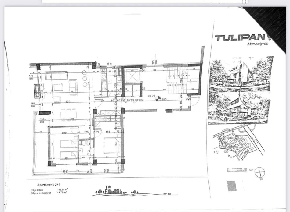 Tirane, shitet apartament 2+1 Kati 1, 146 m² 286.200 € (TEG)