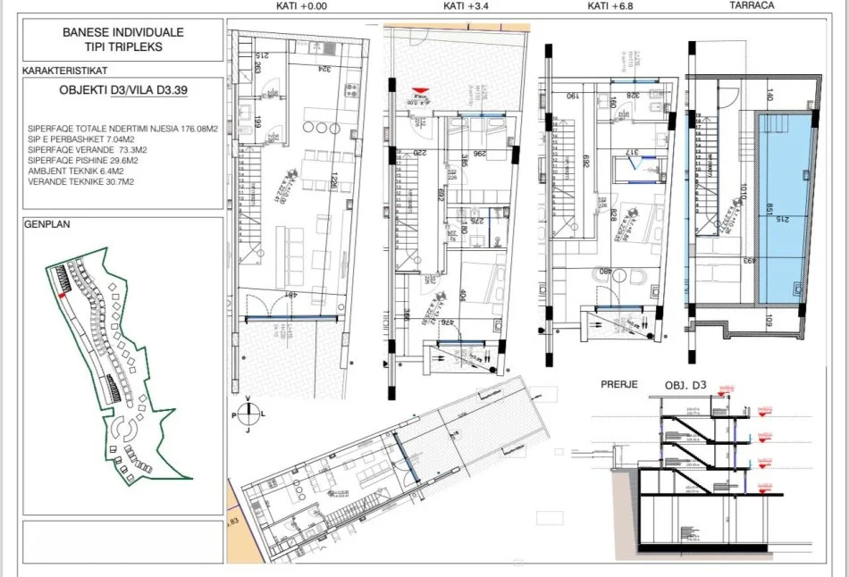 Tirane, shes Vile Dublex Kati 4, 176 m² 342.165 € (Liqeni i Farkes)