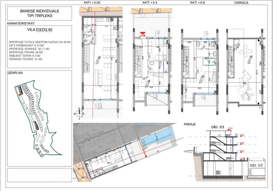 Tirane, shes Vile Dublex Kati 4, 218 m² 424.743 € (Liqeni i Farkes)