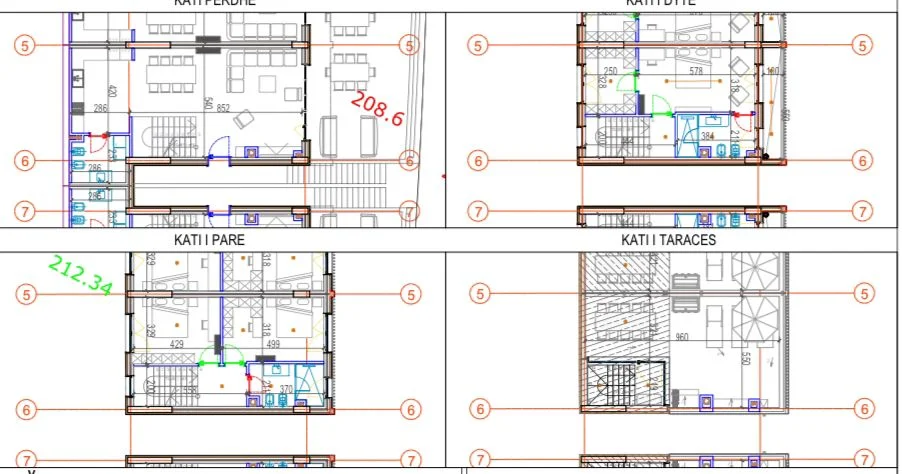 Tirane, shes Vile 3+1+Ballkon Kati 0, 170 m² 418.316 € (Liqeni Farkes)