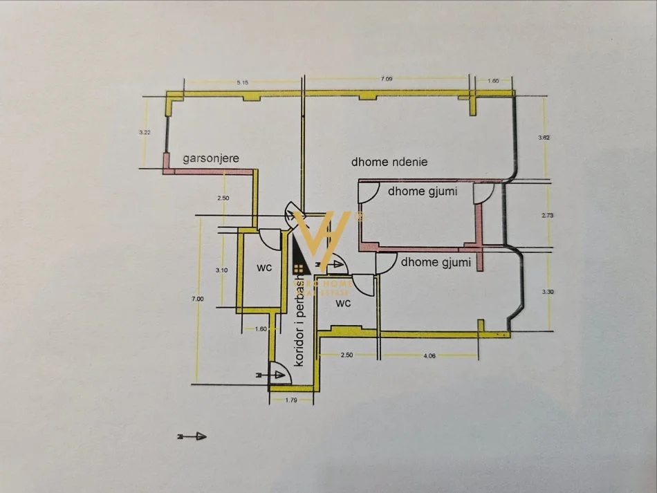 Tirane, shitet apartament + garsoniere 2+1+Ballkon Kati 2, 128 m² 300.000 € (ZOGU I ZI)