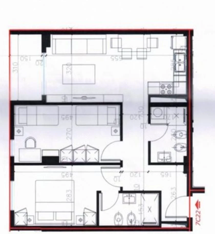 Tirane, shitet apartament 2+1+Ballkon Kati 2, 92 m² 104.000 € (Univers City)