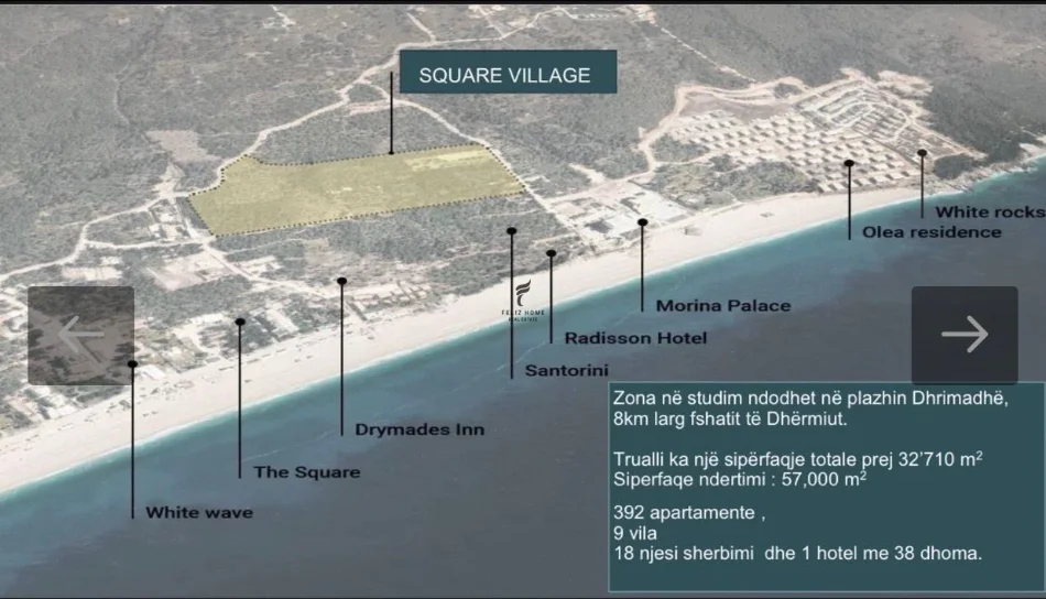 Vlore, shitet apartament 2+1 Kati 2, 102 m² 272.800 € (DRIMADHE)