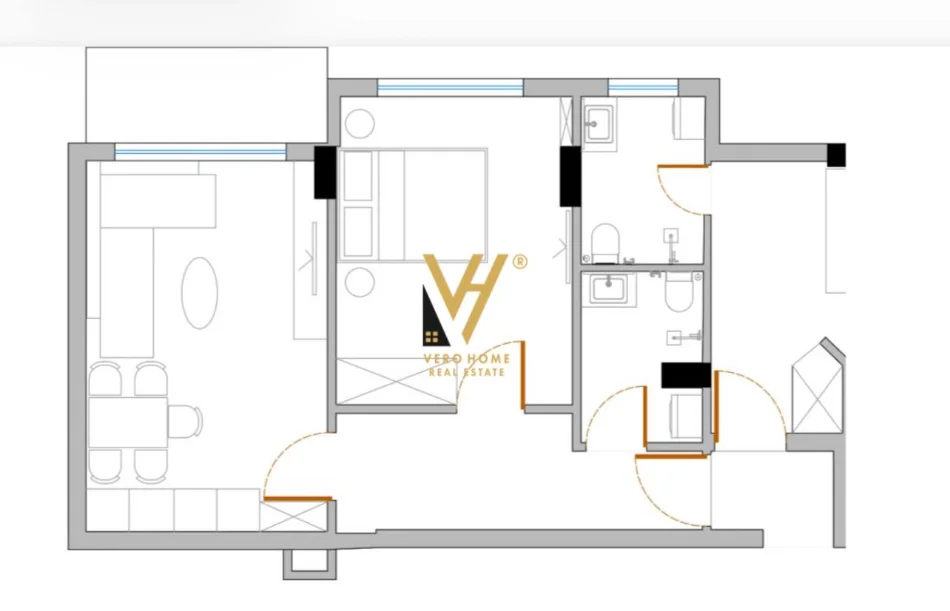 Tirane, jepet me qera ambjent biznesi Kati 5, 66 m² 600 € (KOMUNA E PARISIT)