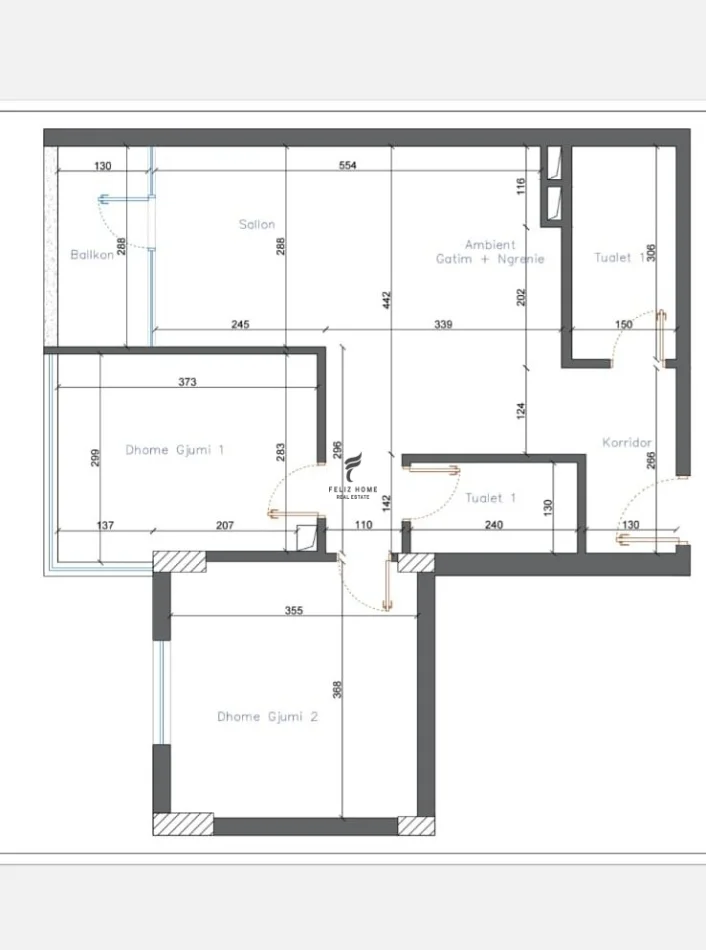 Tirane, shitet apartament 2+1 Kati 6, 90 m² 250.000 € (KOMUNA E PARISIT)