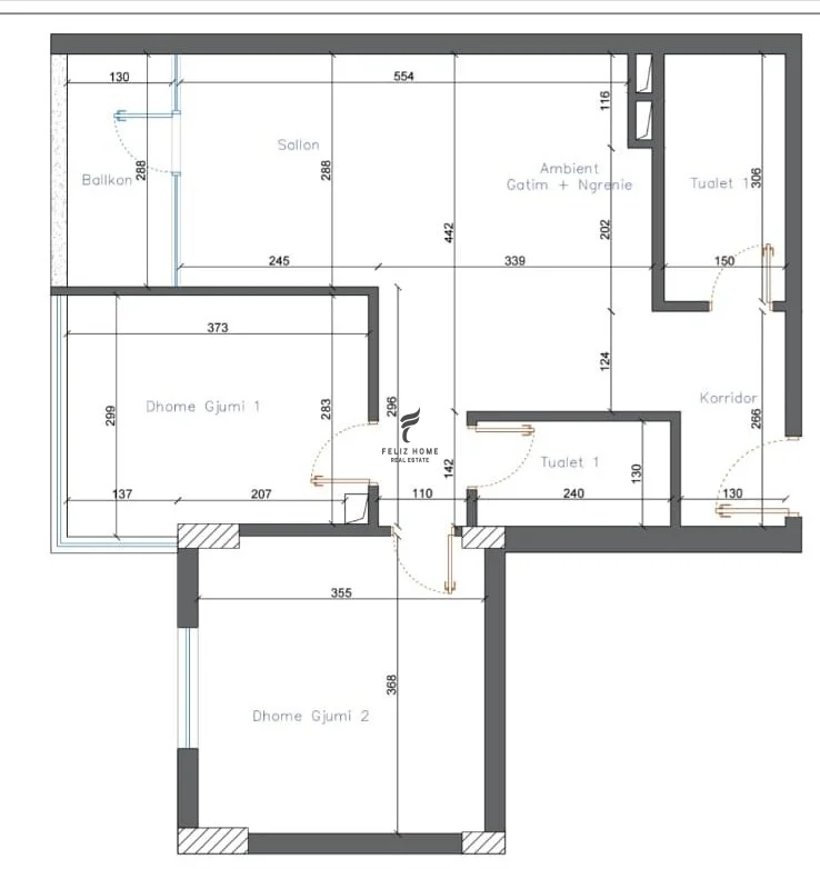 Tirane, shitet apartament 2+1 Kati 6, 90 m² 250.000 € (KOMUNA E PARISIT)