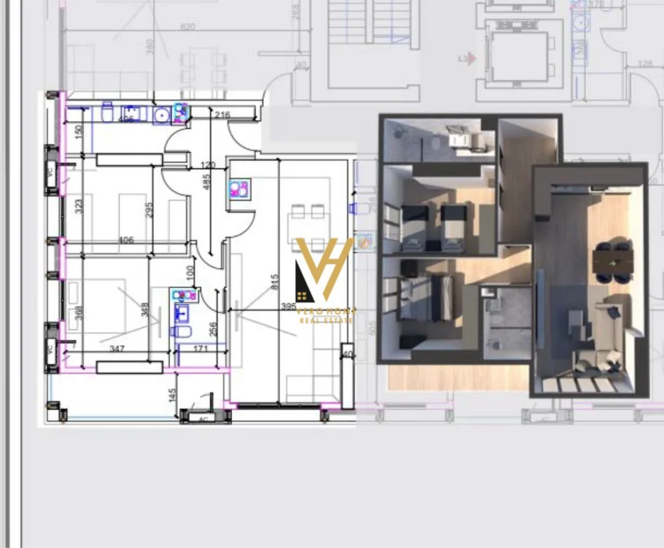Tirane, shitet apartament 2+1+Ballkon Kati 13, 130 m² 327.000 € (KOMUNA E PARISIT)