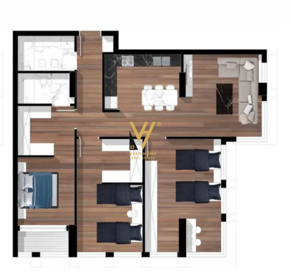 Tirane, shitet apartament 3+1+Ballkon Kati 4, 134 m² 671.500 € (BLLOK)