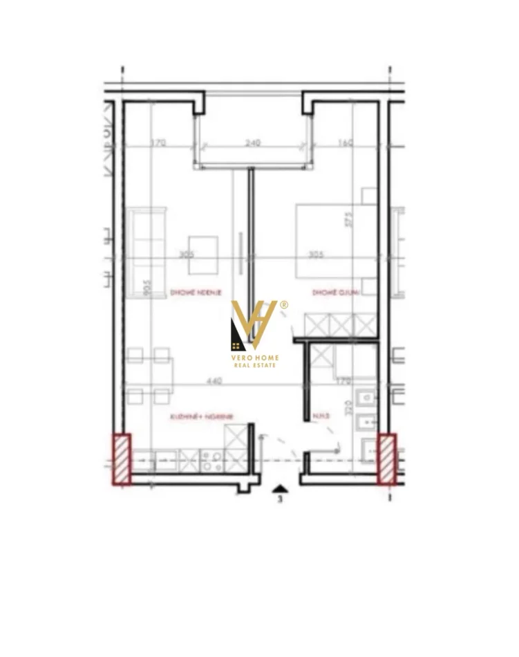 Tirane, shitet apartament 1+1+Ballkon Kati 7, 75 m² 86.000 € (ASTIR)
