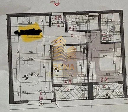 Tirane, shitet apartament 2+1+Ballkon Kati 1, 86 m² 189.500 € (Yzberisht, Rezidenca Henke)