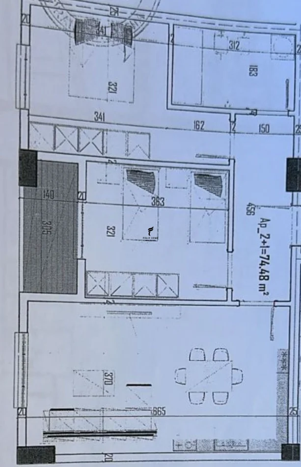 Tirane, shitet apartament 2+1 Kati 6, 74 m² 103.000 € (PASKUQAN)