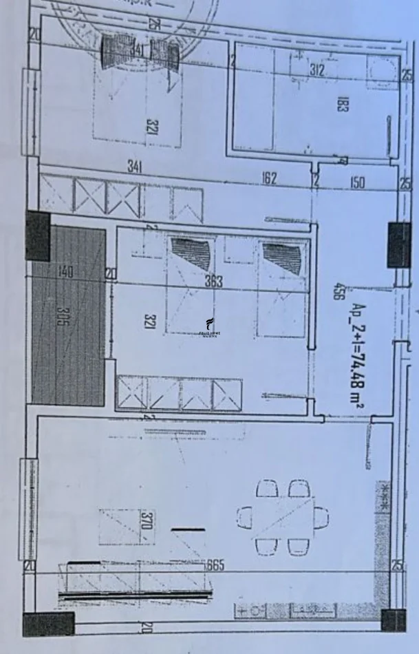 Tirane, shitet apartament 2+1 Kati 6, 74 m² 103.000 € (PASKUQAN)