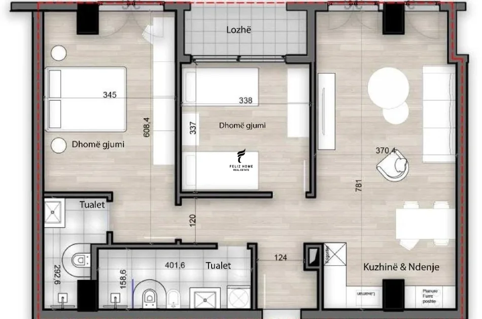 Tirane, shitet apartament 2+1 Kati 1, 112 m² 155.500 € (PORCELAN)