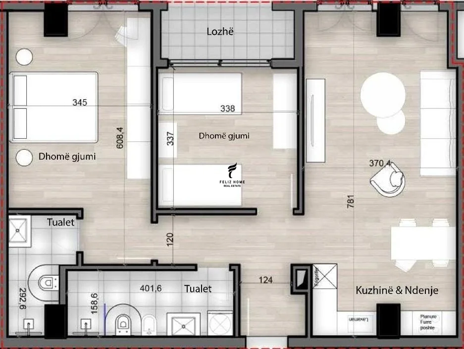 Tirane, shitet apartament 2+1 Kati 1, 112 m² 155.500 € (PORCELAN)