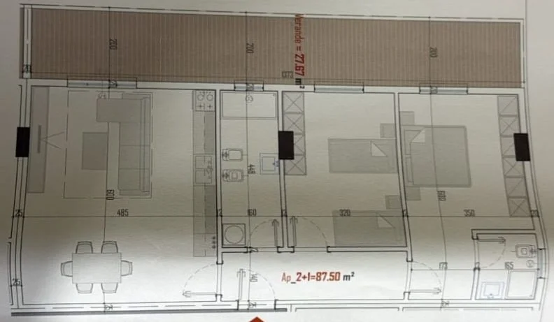 Tirane, shitet apartament 2+1+Aneks+Ballkon Kati 5, 128 m² 114.000 € 