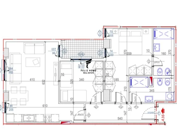 Tirane, shitet apartament 2+1+Ballkon Kati 2, 106 m² 309.000 € (KOMUNA E PARISIT)