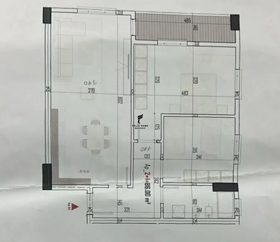 Tirane, shitet apartament 2+1 Kati 6, 99 m² 110.000 € (PASKUQAN)