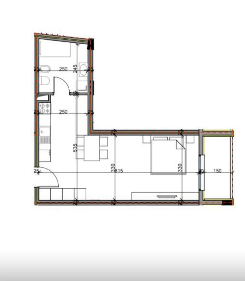 Tirane, shitet apartament 1+1 Kati 3, 58 m² 69.000 € (Aluna Residence)