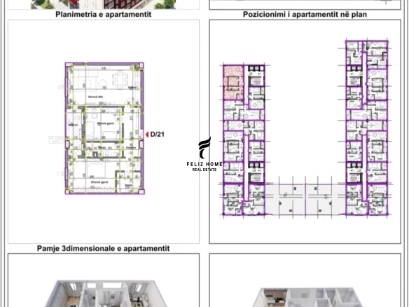 Tirane, shitet apartament 2+1+Ballkon Kati 8, 126 m² 273.000 € (RRUGA E KAVAJES)
