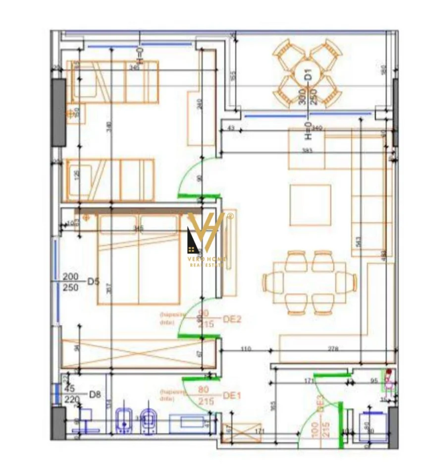 Durres, shitet apartament 2+1+Ballkon Kati 3, 85 m² 111.000 € (GOLEM)