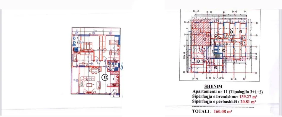 Tirane, shitet apartament 3+1 Kati 2, 160 m² 192.096 € (PASKUQAN)