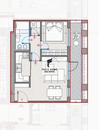 Tirane, shitet apartament 1+1+Ballkon Kati 7, 83 m² 184.000 € (ZOGU I ZI)