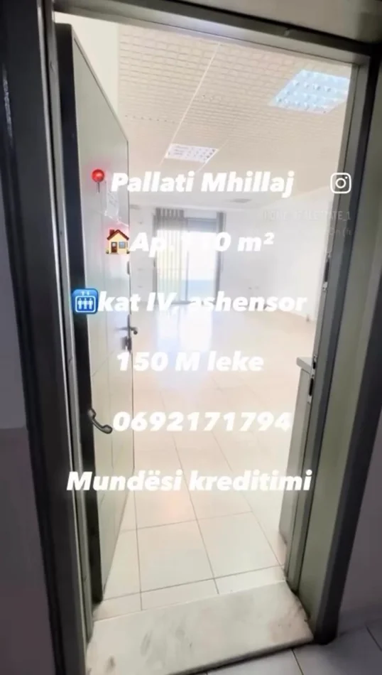 Tirane, shitet apartament 2+1 Kati 4, 110 m² 155.000 € (Pallati Mhillaj)