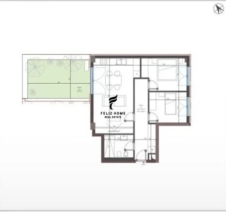 Dhermi - Palase, shitet apartament 2+1+Ballkon Kati 0, 108 m² 326.500 € (DHERMI)