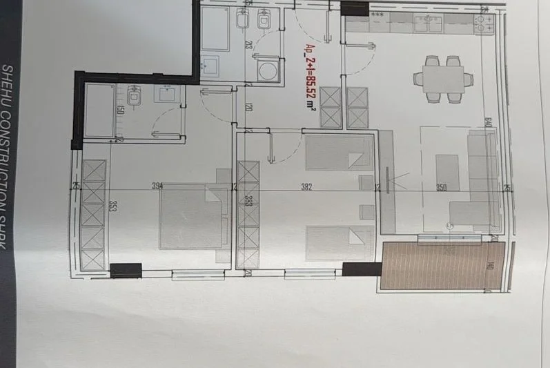 Tirane, shitet apartament 2+1+Ballkon Kati 4, 98 m² 97.850 € (Paskuqan)  (1000€/m²)