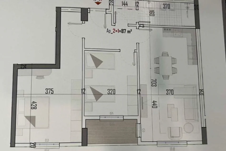 Tirane, shitet apartament 2+1 Kati 4, 102 m² 84.480 € (KAMEZ VENATINO 2)