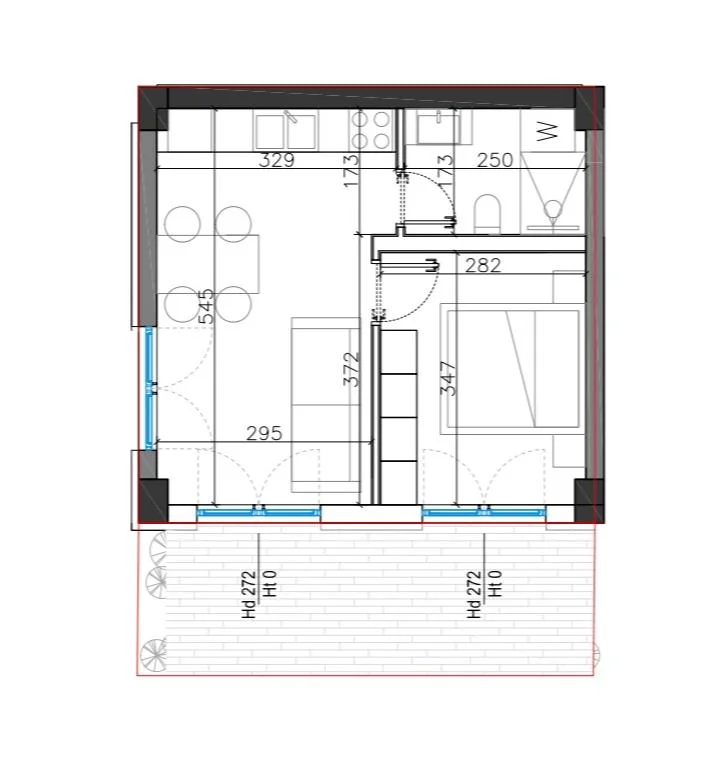 Dhermi - Palase, shitet apartament 1+1+Ballkon Kati 0, 60 m² 173.130 € (Square Village Dhermi)