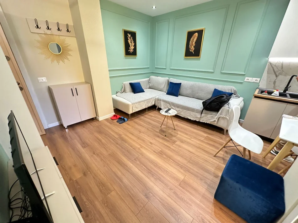 Tirane, jepet me qera apartament 1+1 Kati 7, 55 m² 