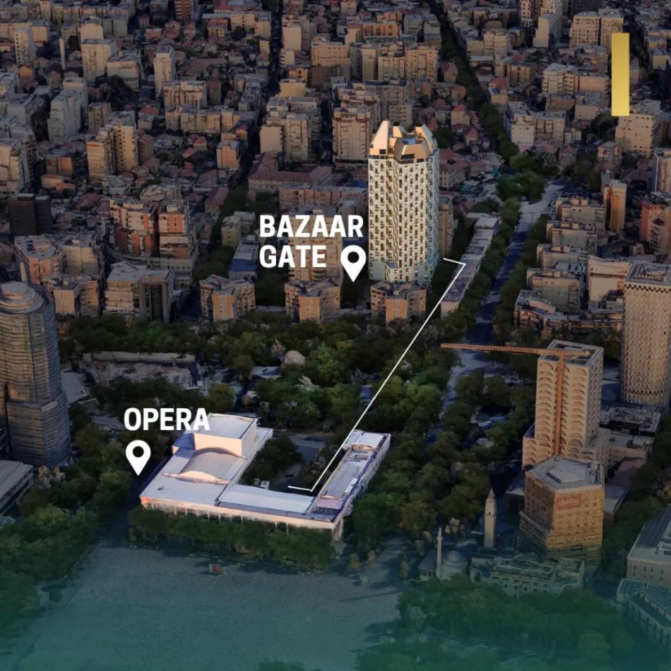 Tirane, shitet apartament 1+1+Ballkon , 75 m² 230.000 € (Bazaar Gate Pazari i Ri)