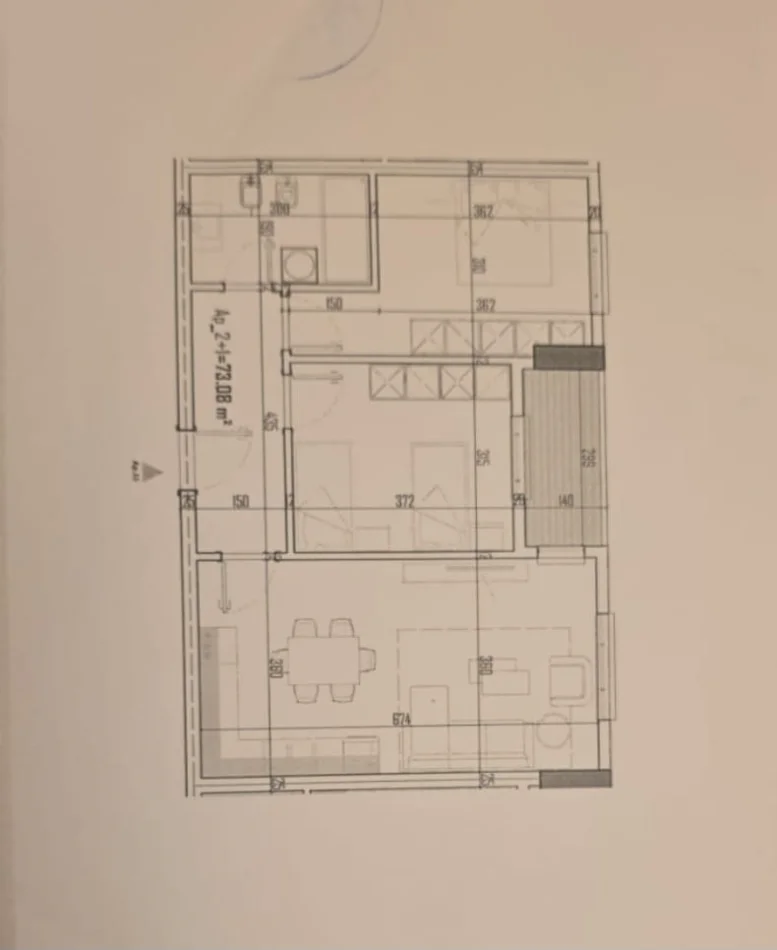 Tirane, shitet apartament 2+1 Kati 5, 84 m² 92.500 € (Paskuqan)