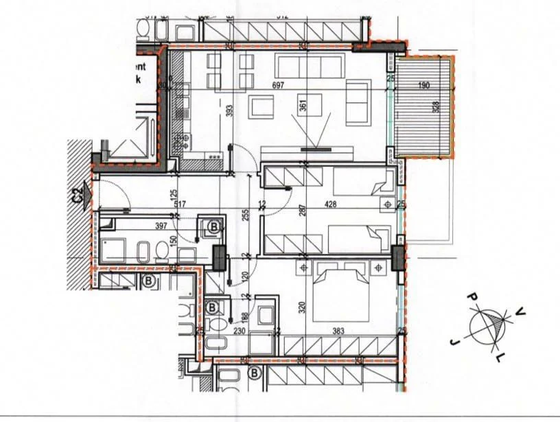 Tirane, shitet apartament 2+1 Kati 4, 104 m² 176.000 € (Rruga Dritan Hoxha)