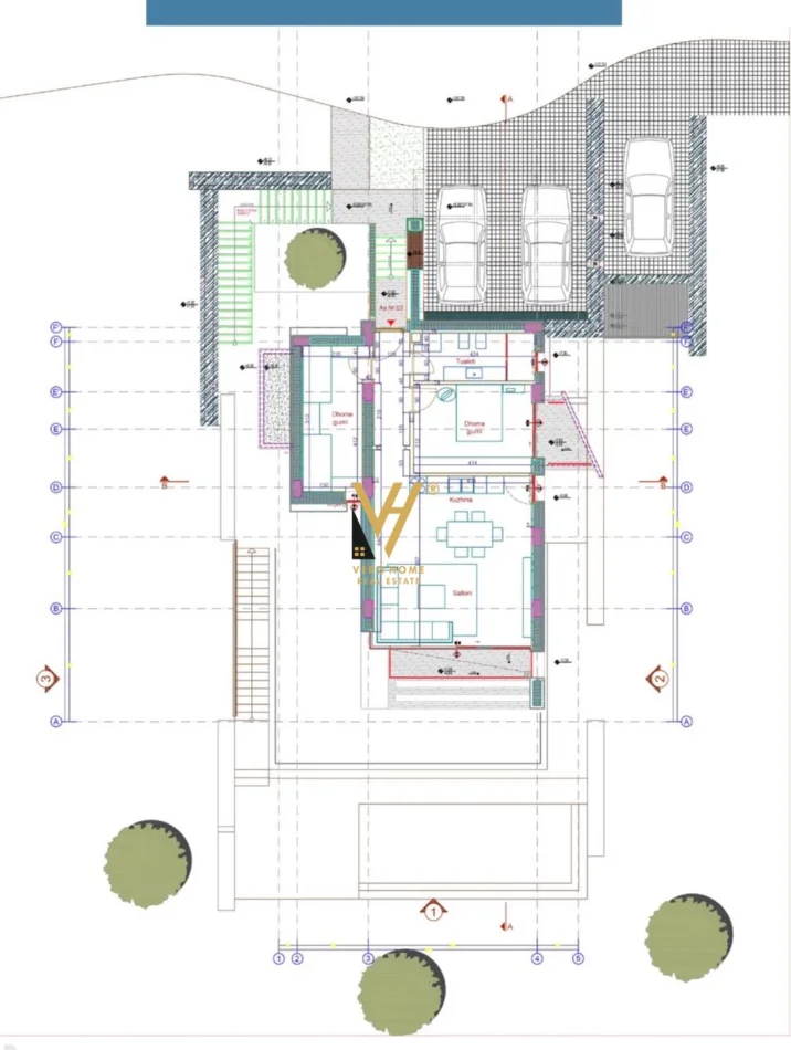 Dhermi - Palase, shitet apartament 1+1+Ballkon Kati 2, 115 m² 467.500 € (GREEN COAST 2)