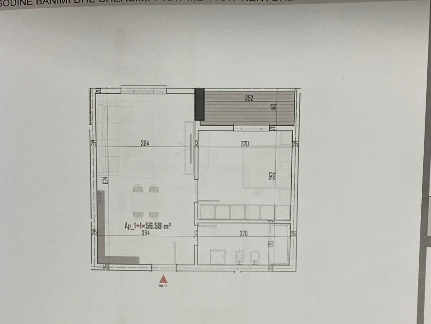 Shitet apartament 1+1, Kati 7, 65 m², 71.500 € ne Paskuqan