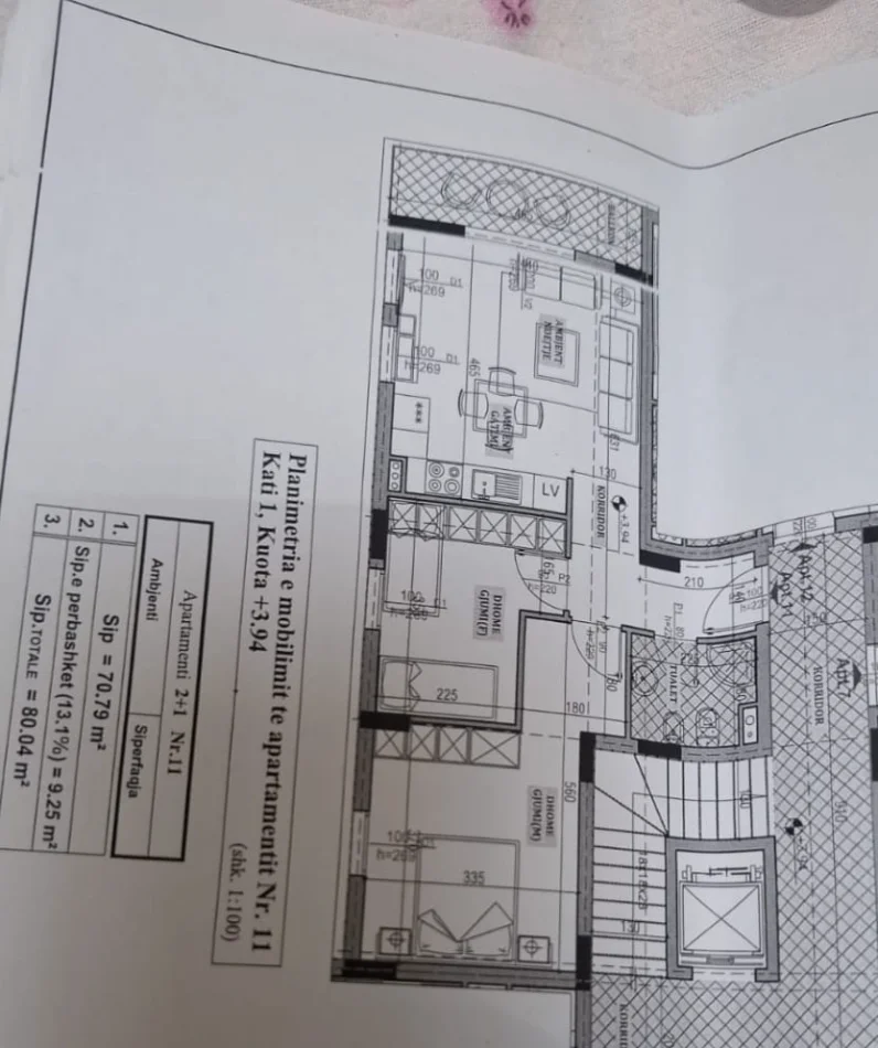 Tirane, shitet apartament 2+1 Kati 1, 80 m² 138.400 € (Sauk i Vjeter)