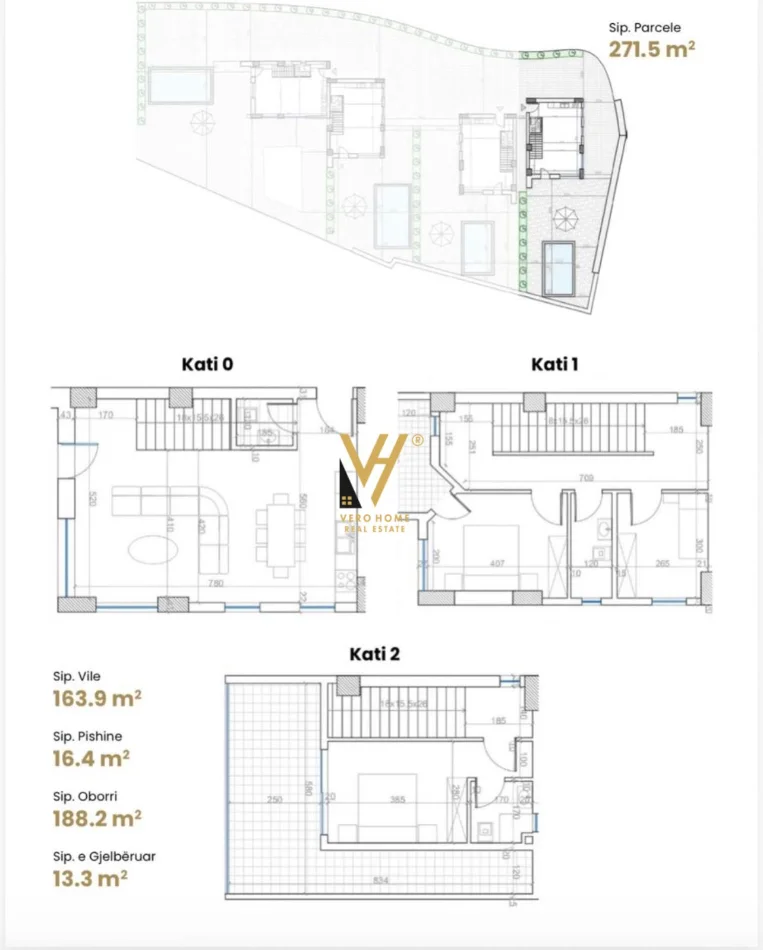 Borsh, shitet Vile 3 Katshe Kati 0, 271 m² 570.000 € (WHITE VILLAS)