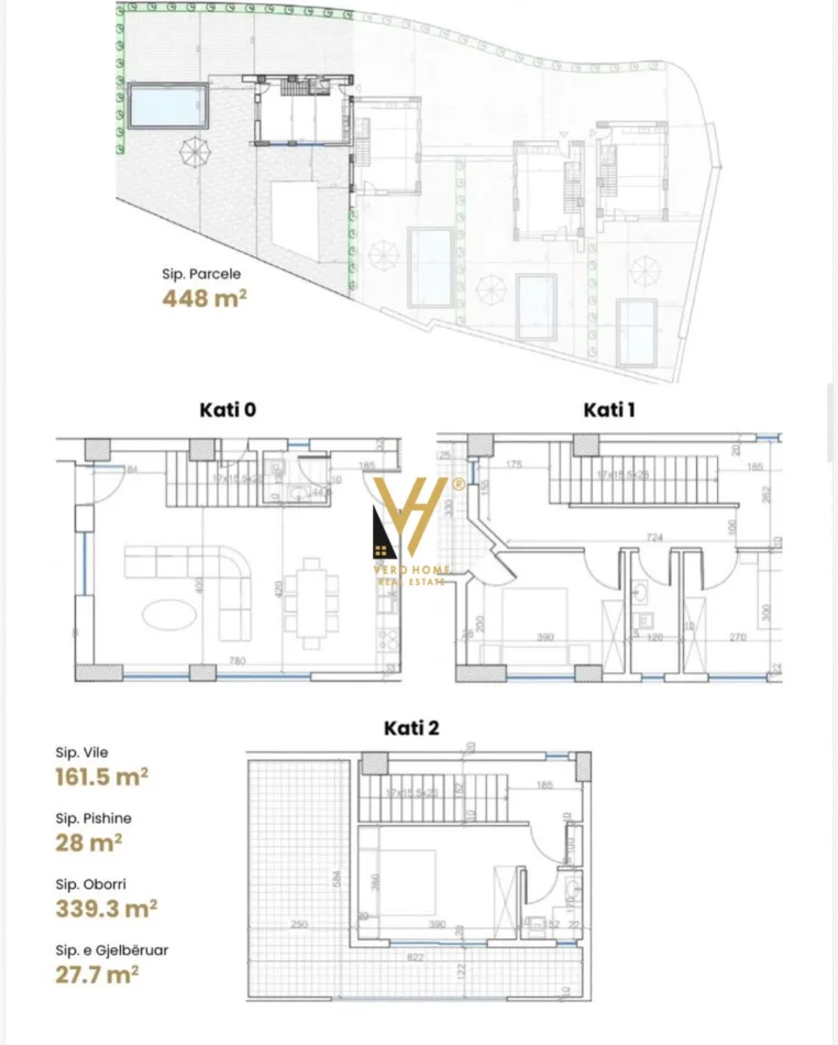 Borsh, shitet Vile 3 Katshe Kati 0, 448 m² 600.000 € (WHITE VILLAS)