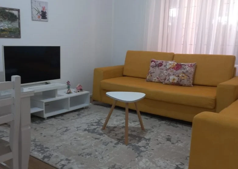 Tirane, jepet me qera apartament 1+1 Kati 1, 50 m² 300 € (rrethrrotullimi i 5 Majit, prane Market Koan.)
