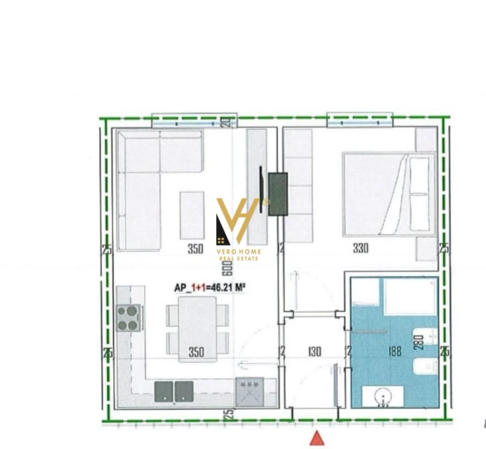 Tirane, shitet apartament 1+1+Ballkon Kati 6, 53 m² 67.000 € (PASKUQAN)