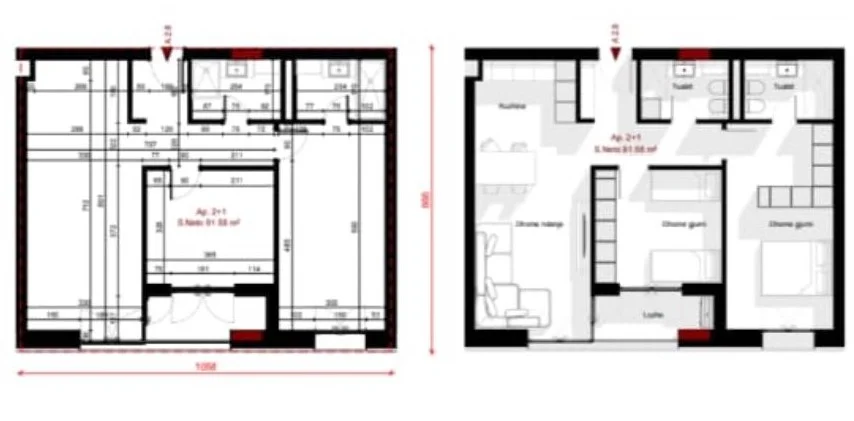 Tirane, shitet apartament 2+1 Kati 2, 110 m² 120.600 € (PASKUQAN)