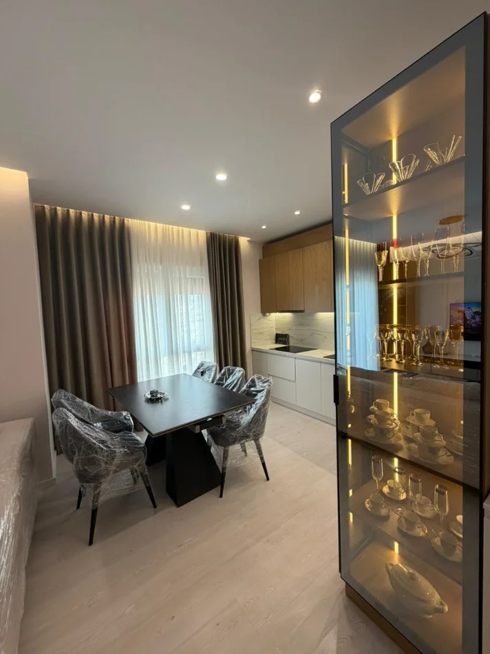 Tirane, jepet me qera apartament 1+1 Kati 5, 77 m² 800 € (xhamlliku)