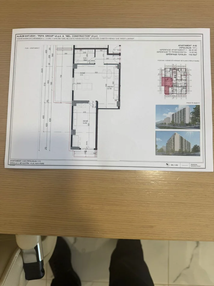 Tirane, shitet apartament 1+1 Kati 2, 110 m² 176.000 € (FUSHA AVIACIONIT)