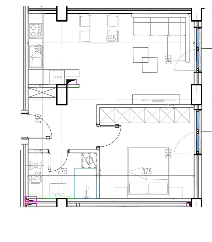 Tirane, shitet apartament 1+1+Ballkon Kati 2, 66 m² 111.380 € (Kodra e Diellit)